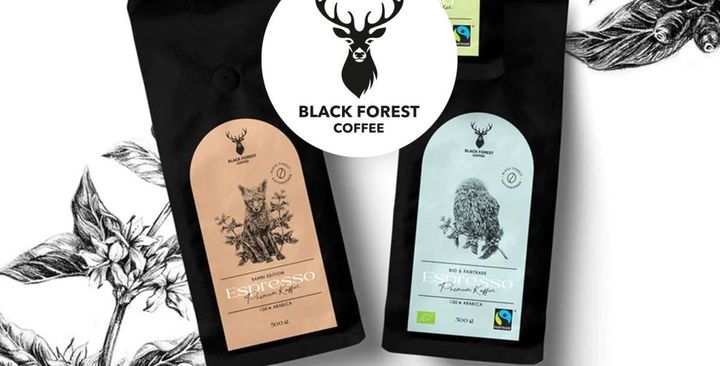 15 % Rabatt auf das gesamte Black Forest Coffee Sortiment