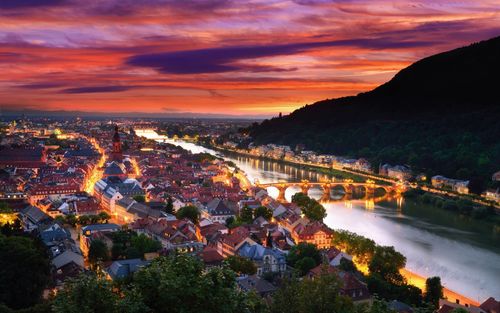 Heidelberg: Sonnenutergang
