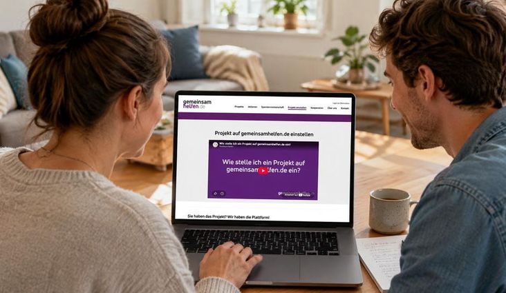 gemeinsamhelfen.de: Spendenprojekt starten - so geht's