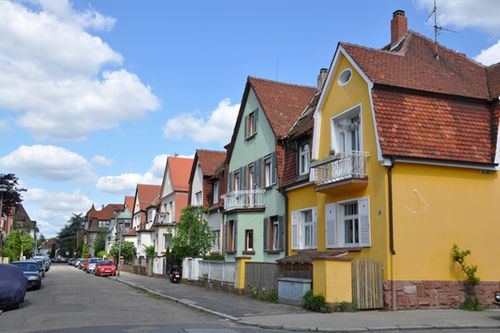 Kleine Häuser prägen zum Teil das Stadtbild von Feudenheim