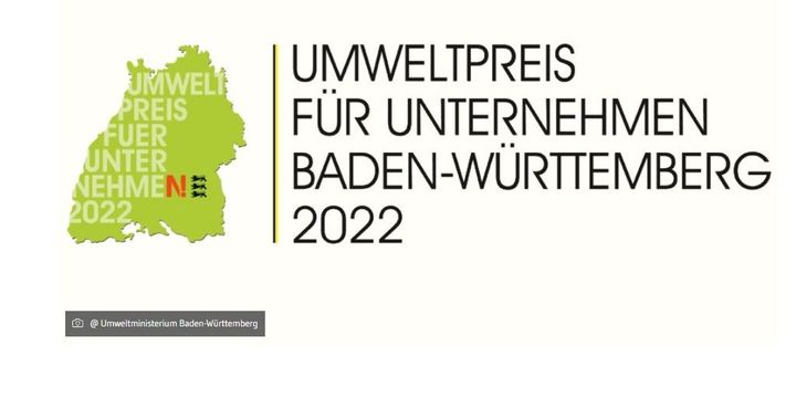 Das Logo für den Umweltpreis für Unternehmen in Baden-Württemberg 2022 