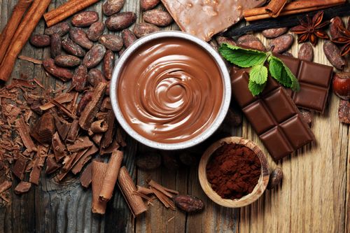 Schokolade in verschiedenen Formen