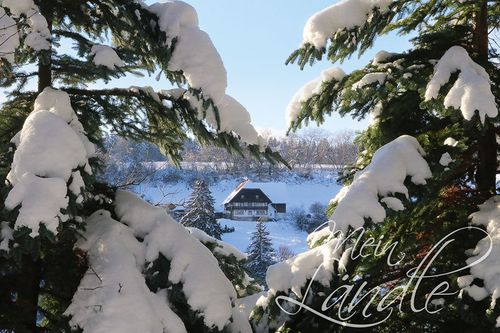 Bauernhaus im Groppertal im Schwarzwald im Schnee