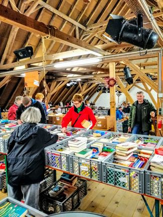 Lebendiges Museum - einer der sechs Büchermärkte im Jahr