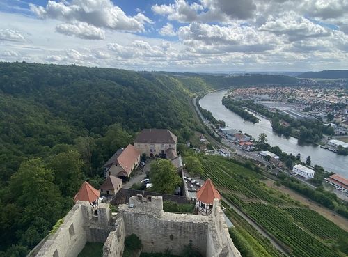 Burg Hornberg über dem Neckar
