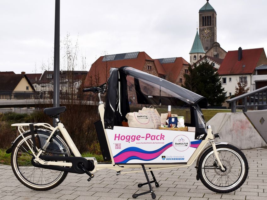 Das neue Lastenrad „Hogge-Pack“ wartet auf die ersten Radler.