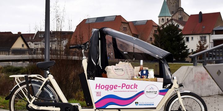 Das neue Lastenrad „Hogge-Pack“ wartet auf die ersten Radler.