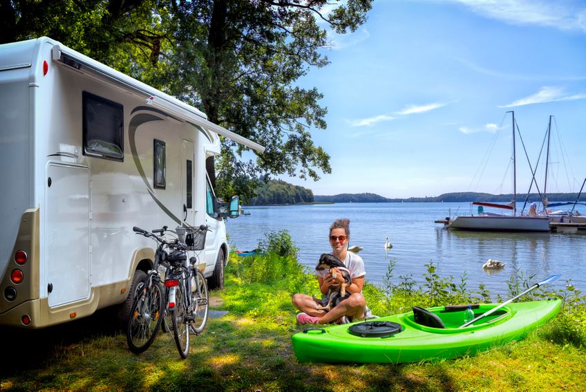 Camping-Urlaub mit Reisemobil am See