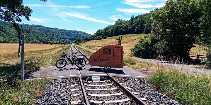Mit dem Fahrrad-Camper kommt man in Regionen, in die es kein Auto schafft.