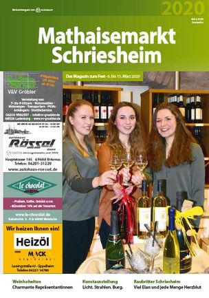Magazin zum Matheisemarkt Schriesheim 2020