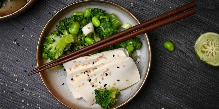 Rezept für Brokkoli-Salat mit Seidentofu
