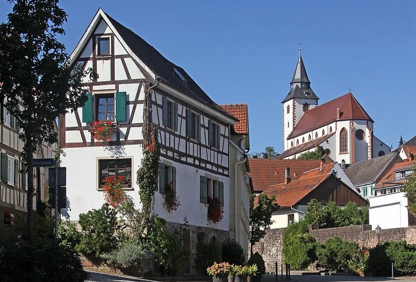 Altstadt in Gernsbach mit Liebfrauenkirche
