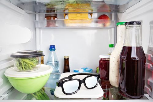 Brille im Kühlschrank vergessen?