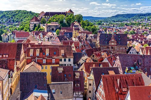 Historische Dächer von Tübingen