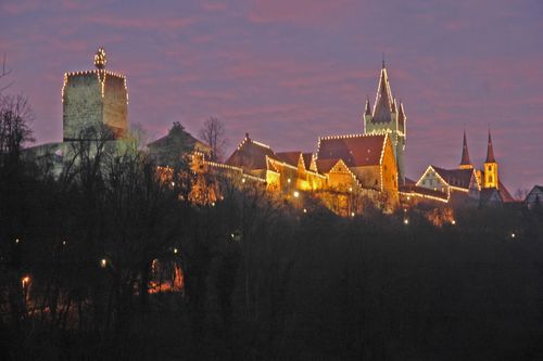 Weihnachtsbeleuchtung der Kaiserpfalz Bad Wimpfen