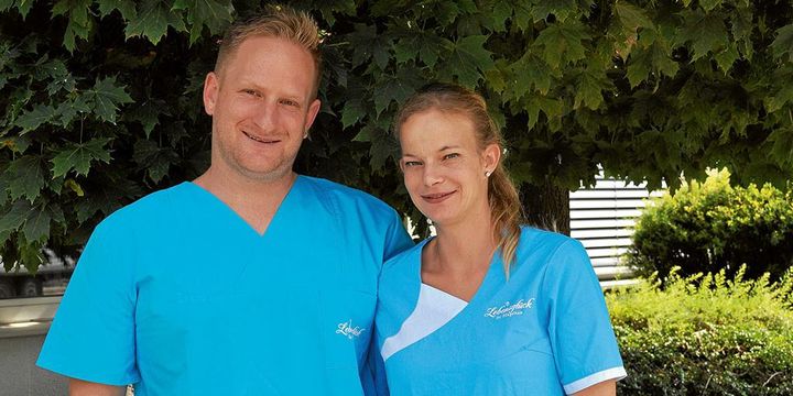 Kai Uhland und Sandra Heider vom Pflegeteam "Lebensglück" in Pfaffenhofen