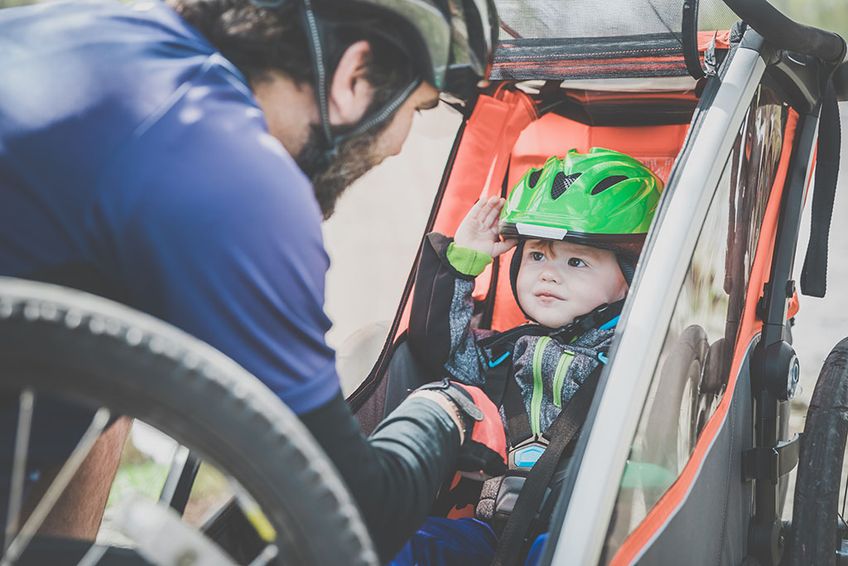 Fahrradanhänger für Babys und Kleinkinder