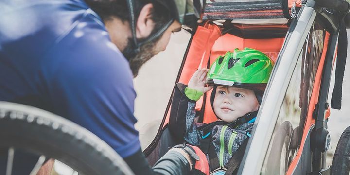 Fahrradanhänger für Babys und Kleinkinder