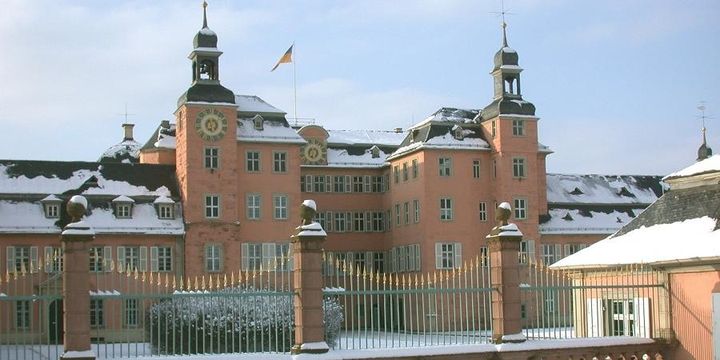 Das Schwetzinger Schloss im Winter